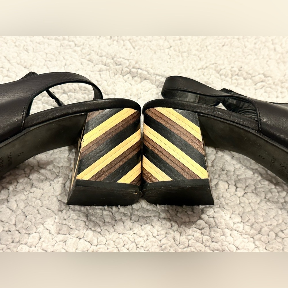 Eileen Fisher Bobbie Italian Leather Slingback Heels - Picture 8 of 14